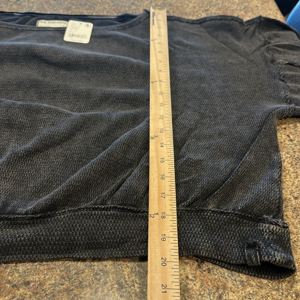 We The Free Ife Pullover Black Relaxed Fit Long Sleeves Womens Size Large - Picture 10 of 13